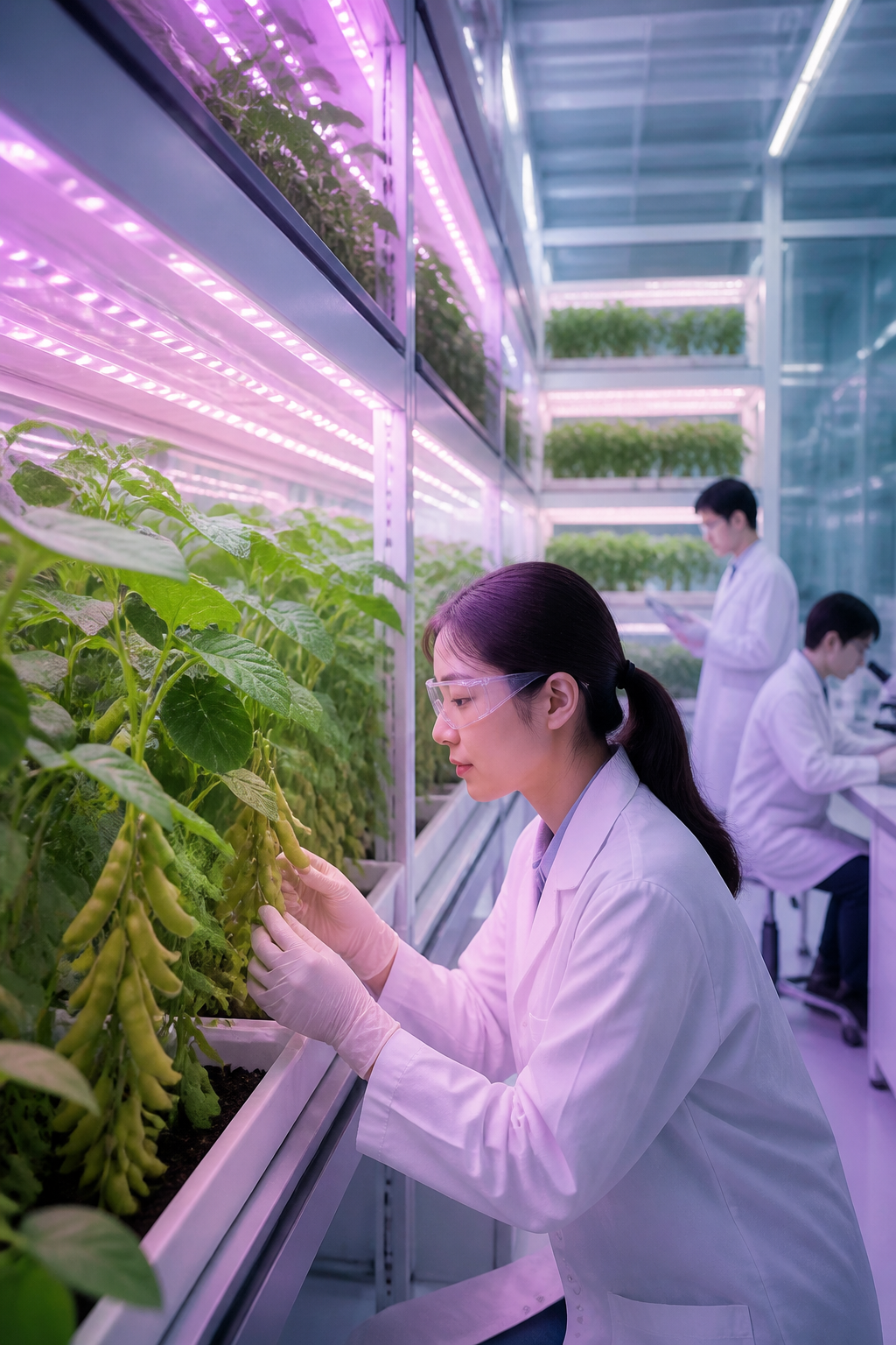 植物工場でのハイブリッド選抜固定